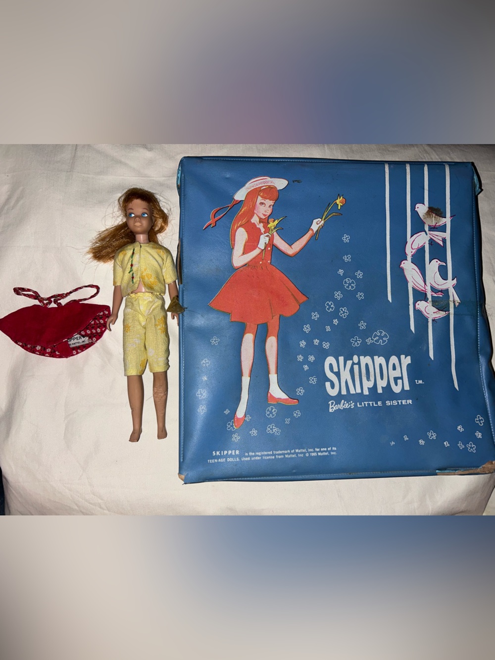 1960s Skipper - Barbie’s Little Sister - Doll and Storage Case